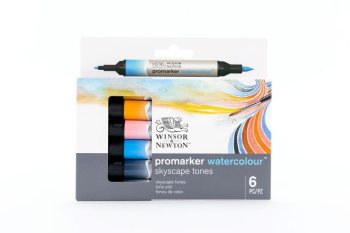 WN SKY TONES 6 SET PROMARKER WATERCOLOUR 290168