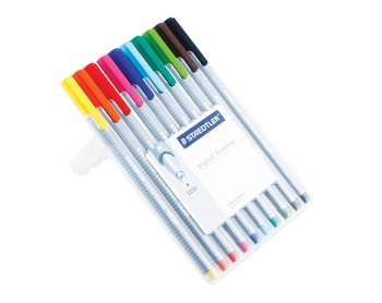 STAEDTLER BRILLIANT COLOURS TRIPLUS SET OF 10 334 sb10