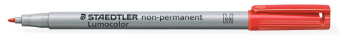STAEDTLER LUMOCOLOR PEN M NON-PERMANENT RED 315-2