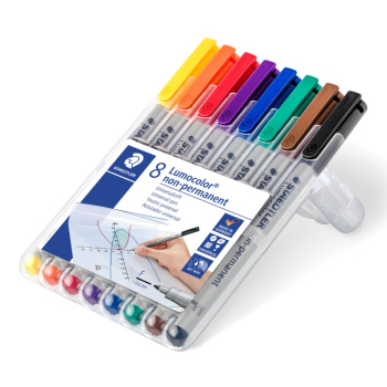 STAEDTLER LUMOCOLOR F NON- PERMANENT WALLET 8PCS 316 WP8