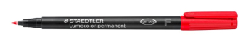STAEDTLER LUMOCOLOR PEN F PERMANENT RED 318-2