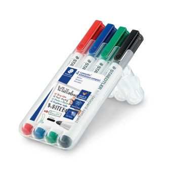 STAEDTLER LUMOCOLOR COMPACT WHITEBOARD MARKER 4PCS 341WP4