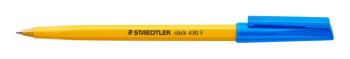 STAEDTLER 430 STICK BALLPOINT PEN FINE BLUE 430 F-3