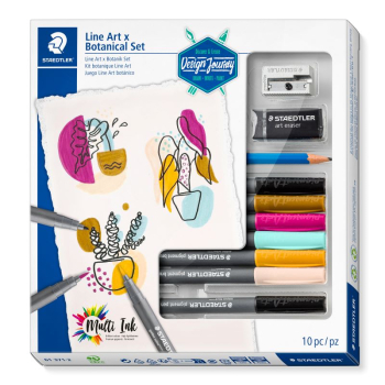 STAEDTLER DESIGN JOURNEY LINE ART & BOTANICAL SET 61371-2