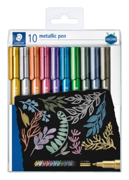 STAEDTLER METALLIC PEN WALLET 10 PACK 8323 TB10