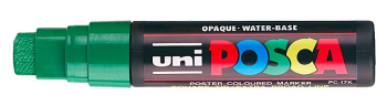 PC-17K GREEN POSCA CHISEL TIP EX BROAD 364182000