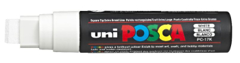 PC-17K WHITE POSCA CHISEL TIP EX BROAD 364166000