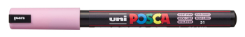 PC-1MR LT PINK POSCA ULTRA FINE BULLET TIP