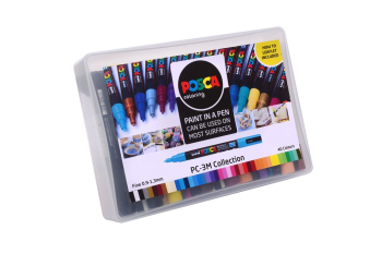 PC-3M COLLECTION 5012788006841 POSCA FINE BULLET TIP 40 PCE