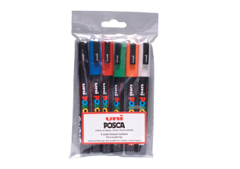 PC-3M WALLET 5012788013955 POSCA FINE BULLET TIP 6 PCE