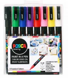 PC-3M 8PCE POSCA STARTER PACK FINE BULLET TIP 5012788003666