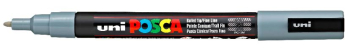 PC-3M GREY POSCA BULLET TIP FINE 156620000