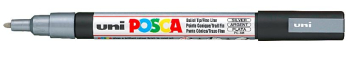 PC-3M SILVER POSCA BULLET TIP FINE 179390000