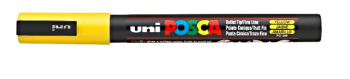 PC-3M YELLOW POSCA BULLET TIP FINE 156679000