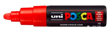 PC-7M RED 4902778228357 POSCA LARGE BULLET TIP