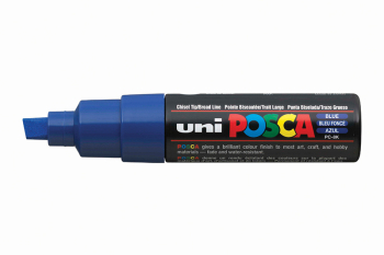 PC-8K BLUE 4902778916469 POSCA BROAD CHISEL TIP