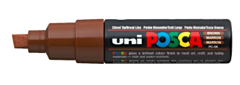 PC-8K BROWN 4902778916490 POSCA BROAD CHISEL TIP