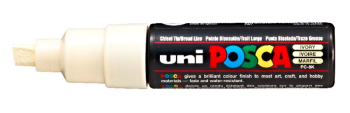 PC-8K IVORY 4902778107508 POSCA BROAD CHISEL TIP