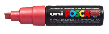 PC-8K MET RED 4902778113646 POSCA BROAD CHISEL TIP