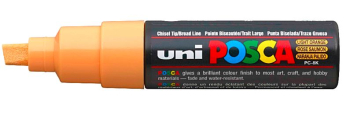 PC-8K LT ORANGE 4902778916575 POSCA BROAD CHISEL TIP (PALE)