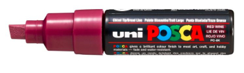 PC-8K RED WINE 4902778107539 POSCA BROAD CHISEL TIP