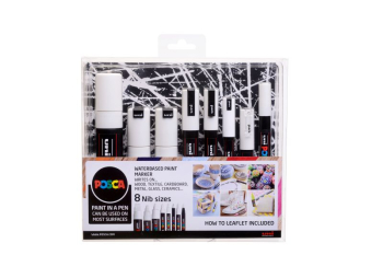 POSCA 8 NIB SIZE WHITE 5012788011890