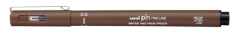 UNI PIN SEPIA 0.5 FINE LINE 200(S) 4902778230800