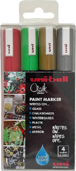 UNI PWE-5M 4PC PACK CHRISTMAS LIMITED EDITION