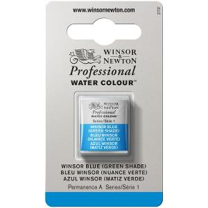 WN ARTIST WATERCOLOUR HALF PAN WINSOR BLUE (G.S.) 0101707