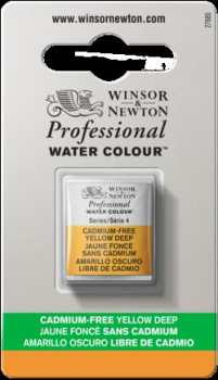 WN ARTIST WATERCOLOUR HALF PAN CAD-FREE YELLOW DEEP 0101891