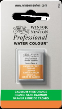 WN ARTIST WATERCOLOUR HALF PAN CAD-FREE ORANGE 0101899