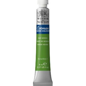 WN COTMAN SAP GREEN WATERCOLOUR 8ml 8840112