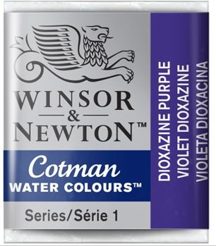 WN COTMAN WATERCOLOUR 1/2 PAN DIOXAZINE PURPLE 0301231