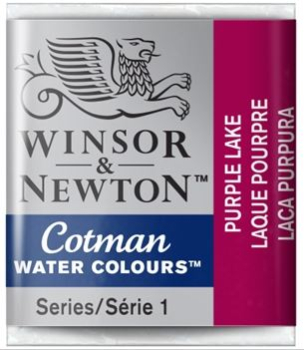 WN COTMAN WATERCOLOUR 1/2 PAN PURPLE LAKE 0301544