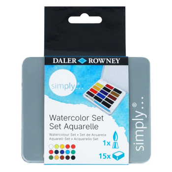 DR SIMPLY WATERCOLOUR 15 PAN SET D134500015