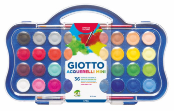 GIOTTO WATERCOLOURS MINI 36 SET   352700